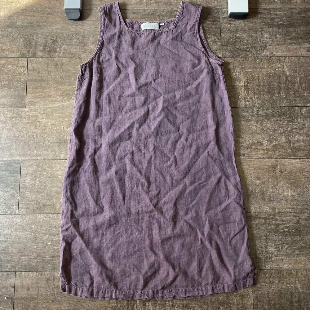 Linen Shift Dress Sz Medium in Purple